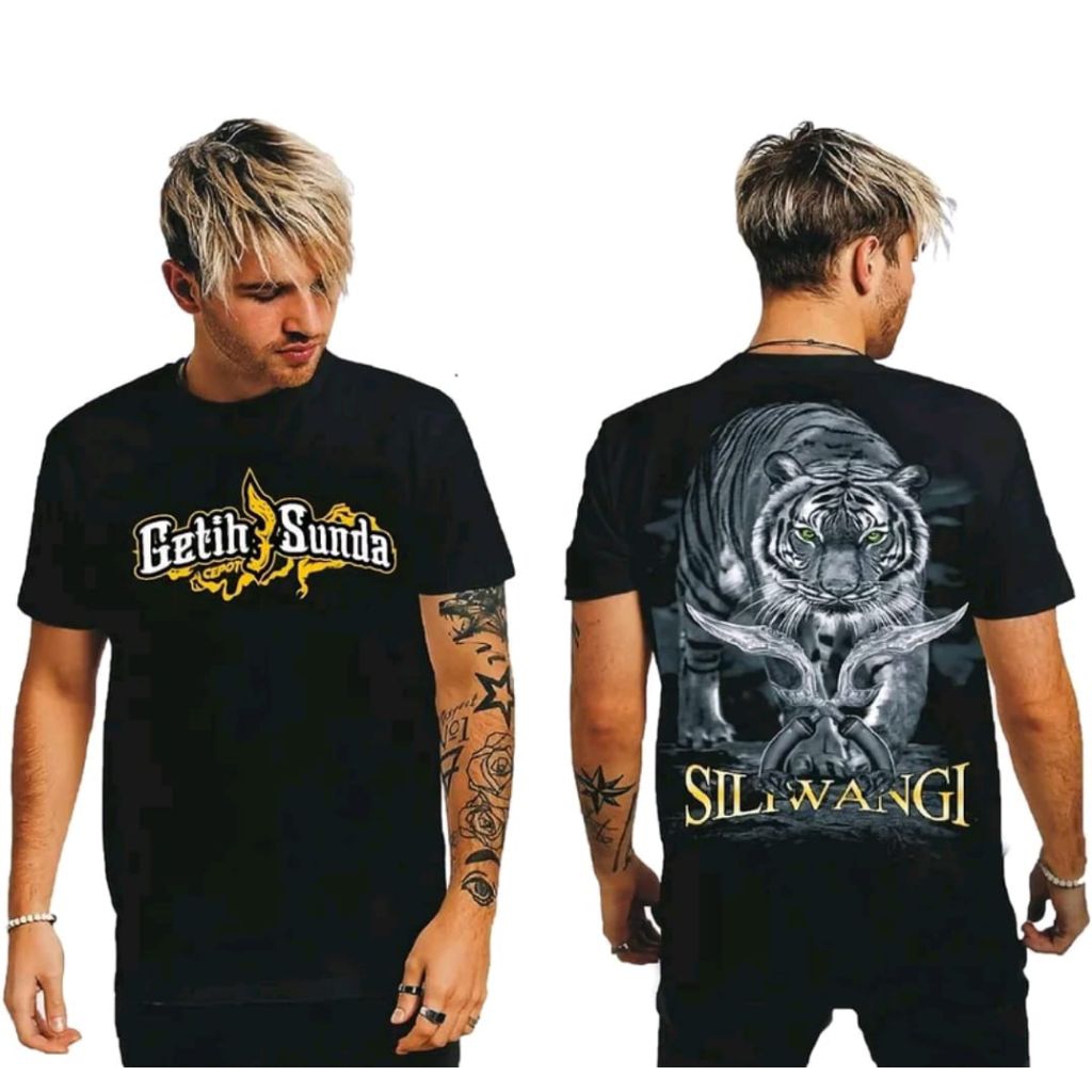 Kaos Getih Sunda Siliwangi Macan Putih Kaos Distro Viral Ternyaman Kaos Unisex Viral