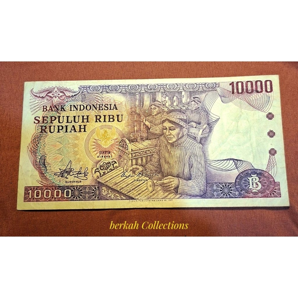 uang 10 ribu gamelan tahun 1979