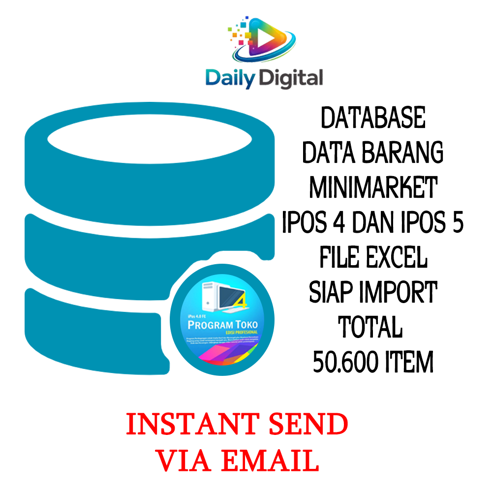 ITEM DATABASE / DATA BARANG / DATA BASE PRODUK MINIMARKET INDONESIA INCLUDE BARCODE SIAP IMPORT UNTU