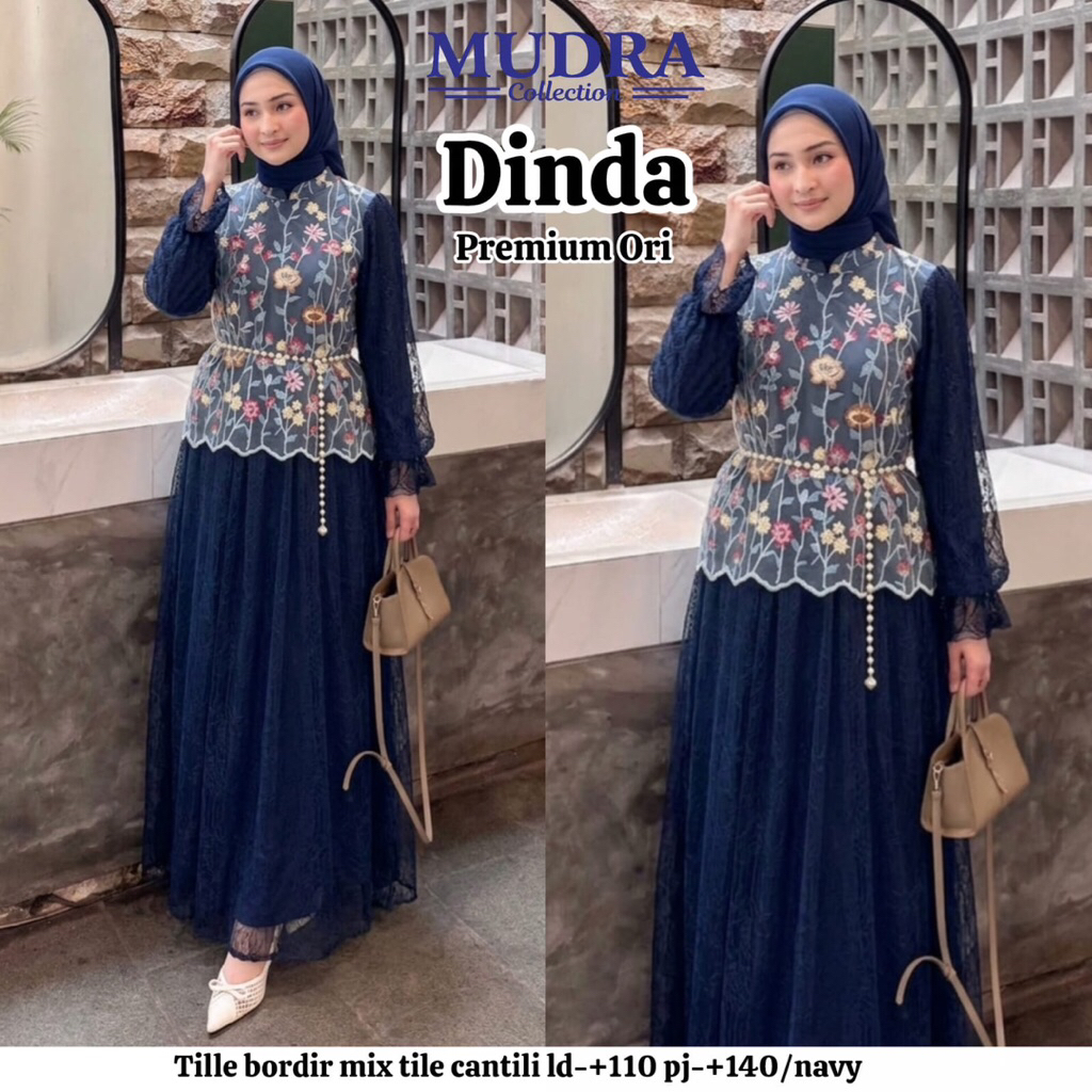 GAMIS DRESS DINDA ORIGINAL BY MUDRA