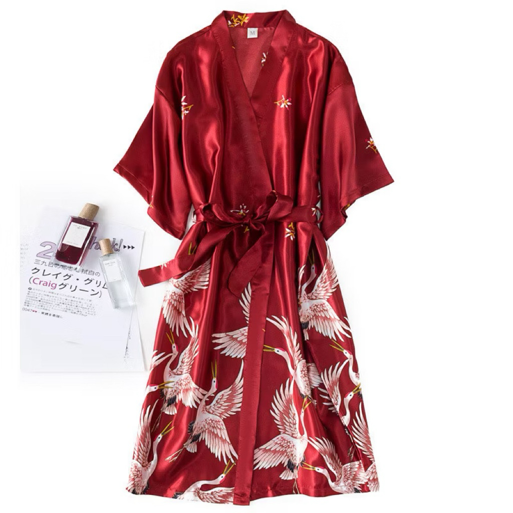 Baju tidur kimono/baju tidur pengantin/kimono/baju tidur satin sexy/baju tidur wanita/baju tidur wan