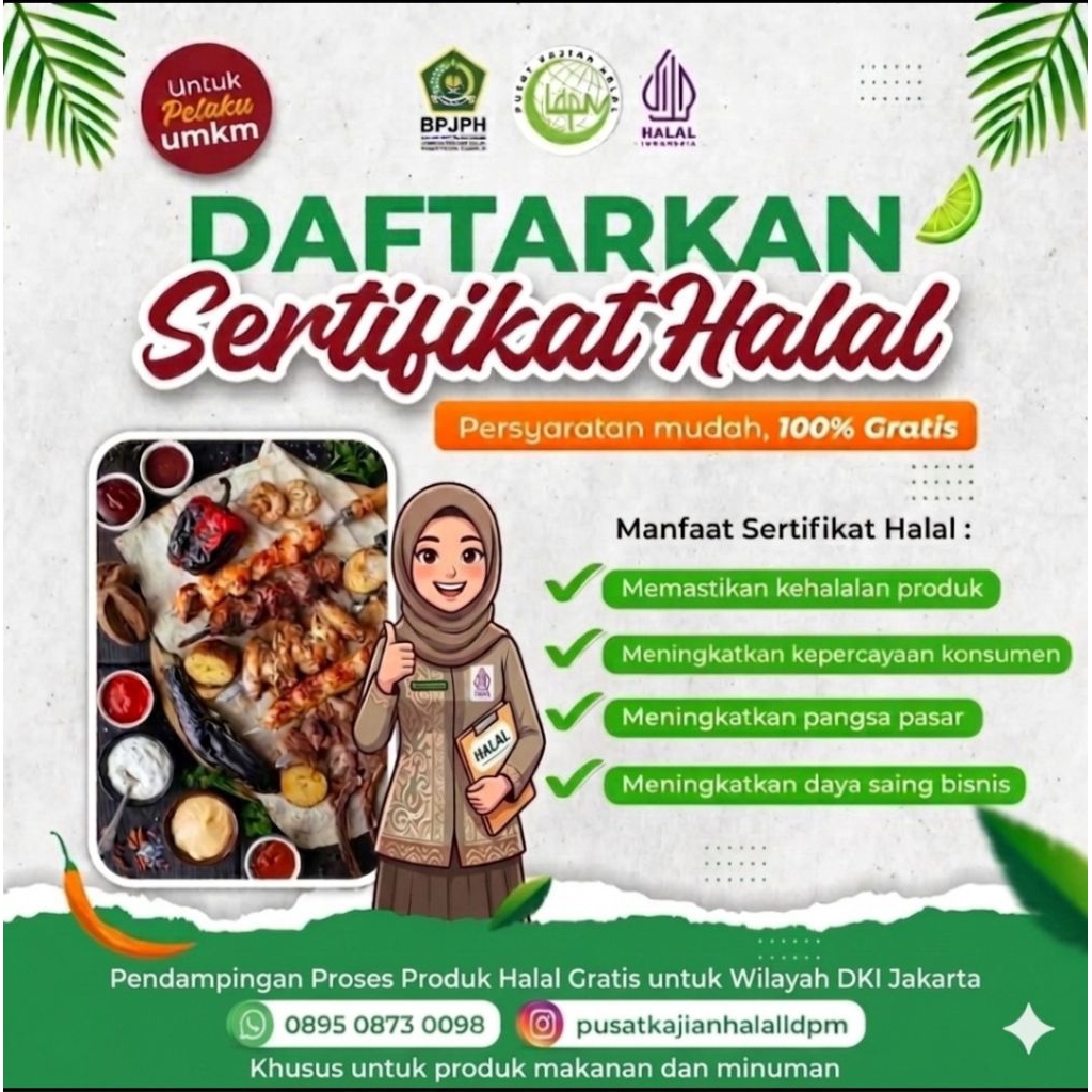 Pendampingan Proses Produk Halal Gratis