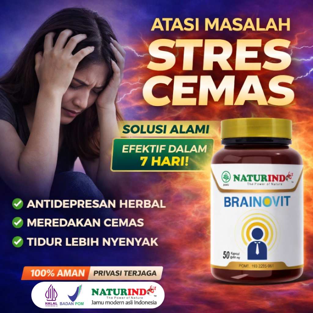 Obat Penenang Stres Cemas Berlebih Anxiety Depresi Anti Depresan Herbal