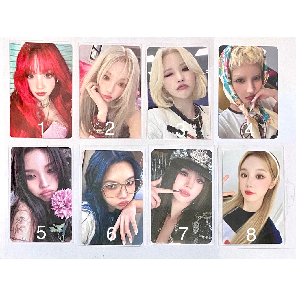 official photocard pc i-dle (g)i-dle gidle miyeon minnie soyeon yuqi shuhua pob withmuu