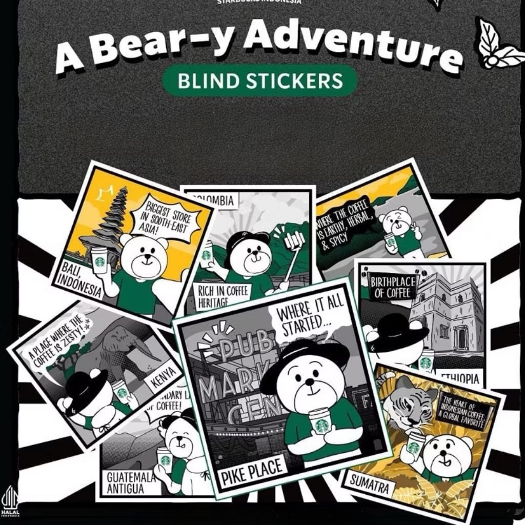 Starbucks Bearista Stiker