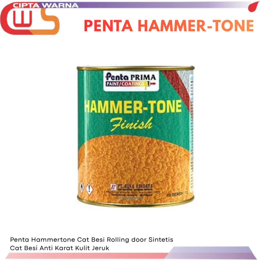Penta Hammertone Cat Besi Rolling door Sintetis Cat Besi Anti Karat Kulit Jeruk  Logam warna khusus 