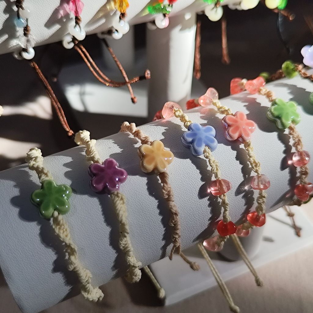 Joy | Gelang manik serut waxed thread polyester | Beaded bracelets
