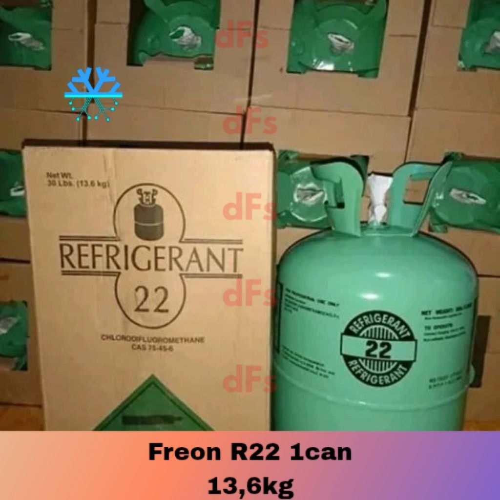 Freon R22 1can 13,6Kg Refrigerant (LUAR JAWA WAJIB KURIR CARGO/HEMAT)