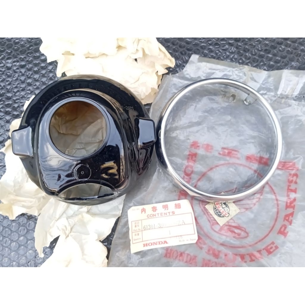 Batok lampu depan gl100 gl125 xl125 cg125 bulat Original NOS
