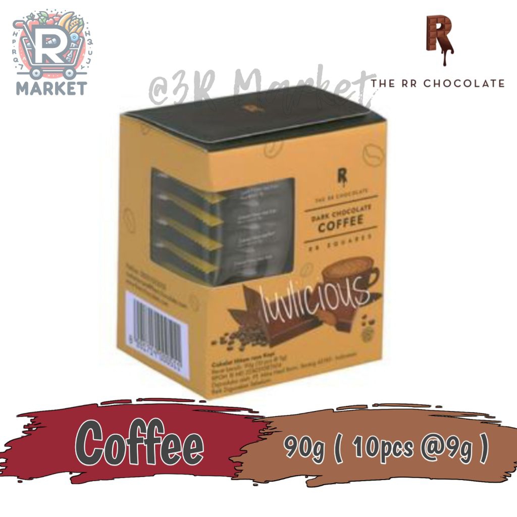 The RR Chocolate RR Squares Dark Chocolate Coffee
