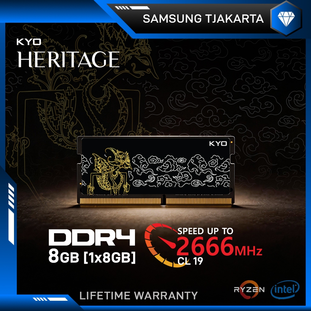 RAM LAPTOP KYO HERITAGE DDR4 8GB 2666MHz PC 21300 1.2v 2Rx8 ORI RAM SODIMM DDR4 8GB