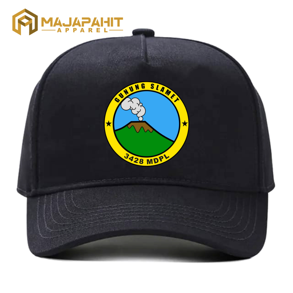 Topi Balai Taman Nasional GUNUNG SLAMET Baseball Full Kain Premium - Majapahit Apparel