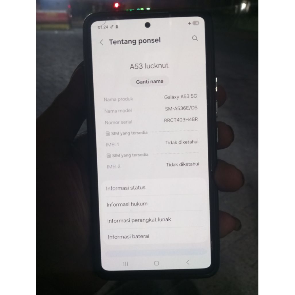 lcd samsung a53 ory copotan