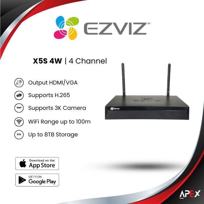 EZVIZ CS-X5S-4W NVR WIRELESS X5S 4 CHANNEL
