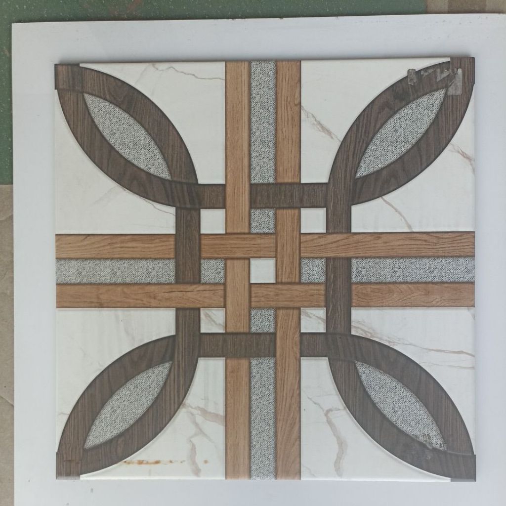 Keramik lantai motif timbul 50x50