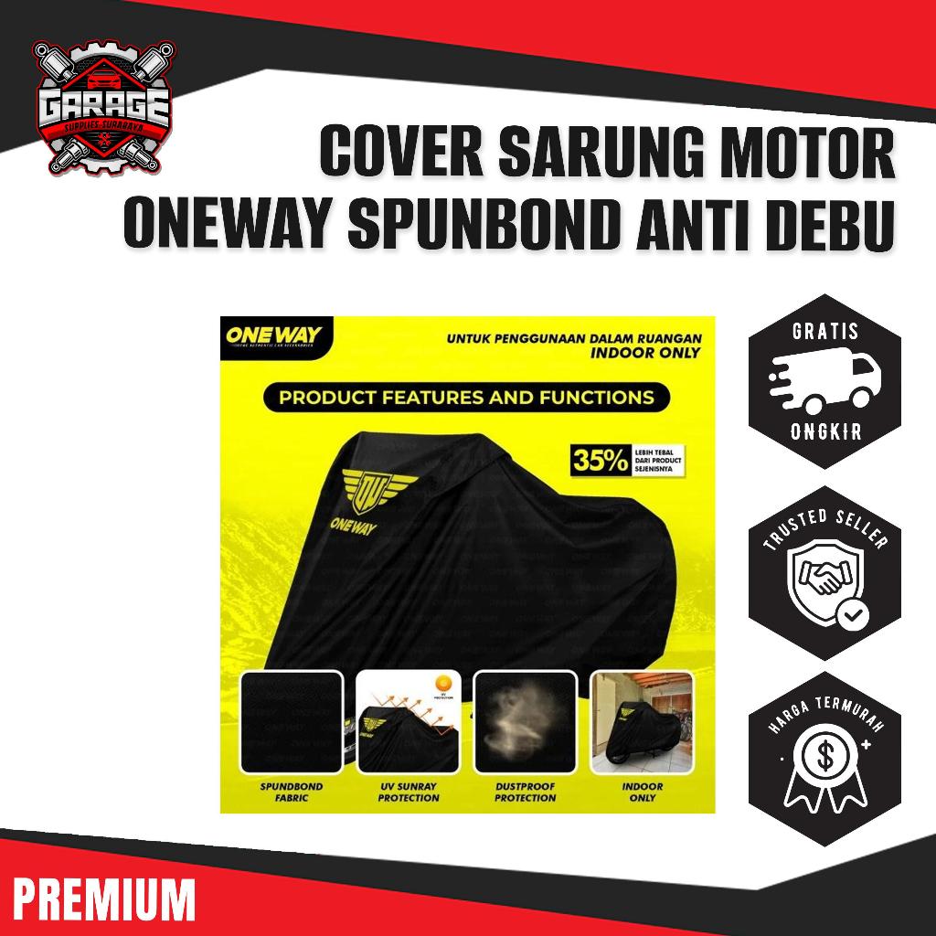 OneWay Cover Motor Murah Gesit / Sarung Tutup Motor Murah Oneway Gesit NOT WATERPROOF INDOOR ONLY Pu