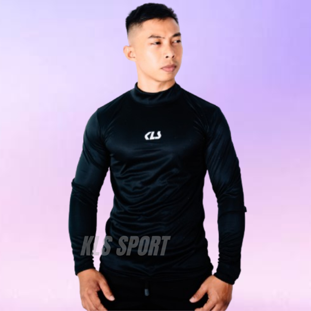 Manset Olahraga Lengan Panjang Tanpa Lubang Jari Baselayer Heat Gear Mangset Sepak Bola Volly Futsal