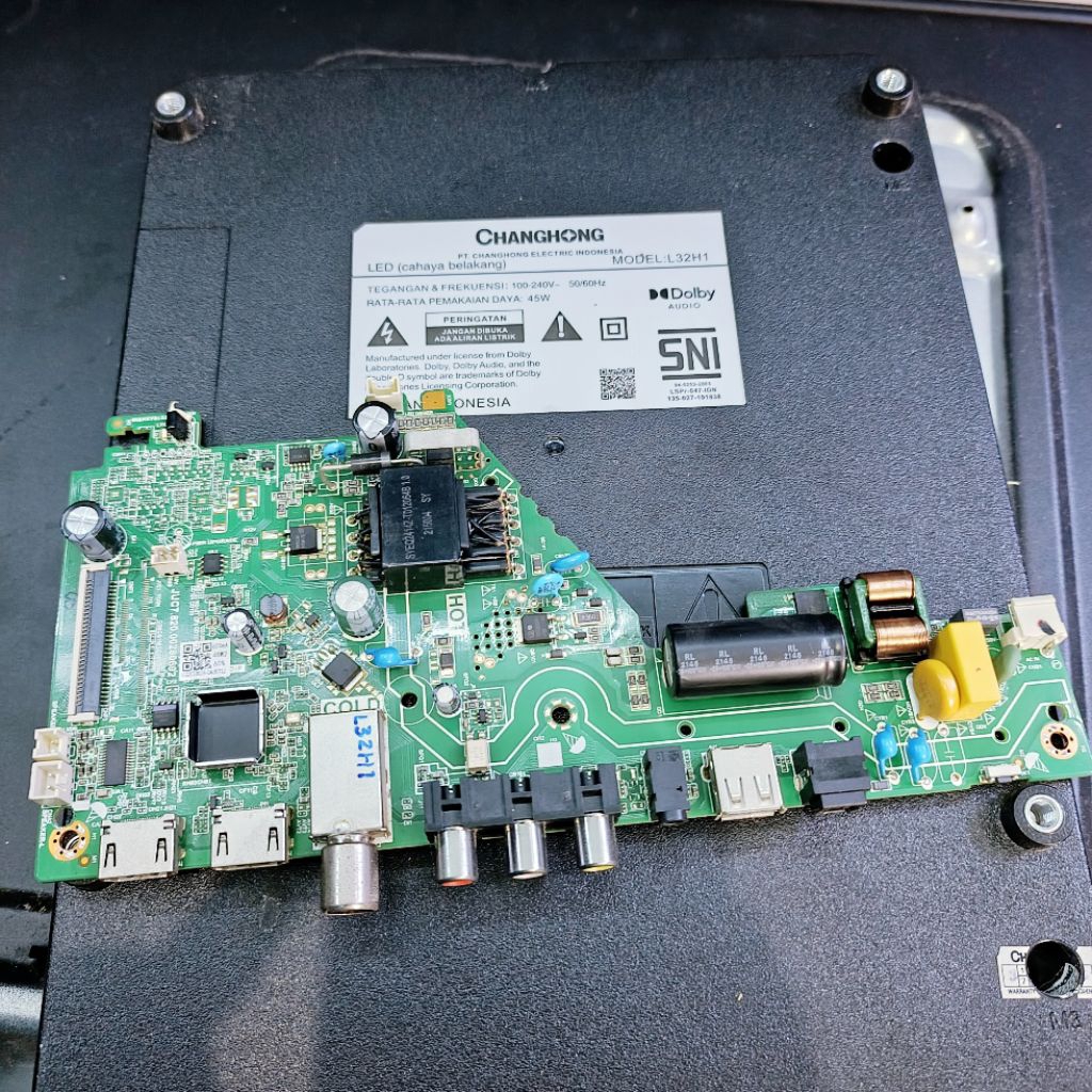 mb tv changhong L32H1 - mainboard tv changhong L32h1 - motherboard tv changhong L32H1 - mobobtv chan