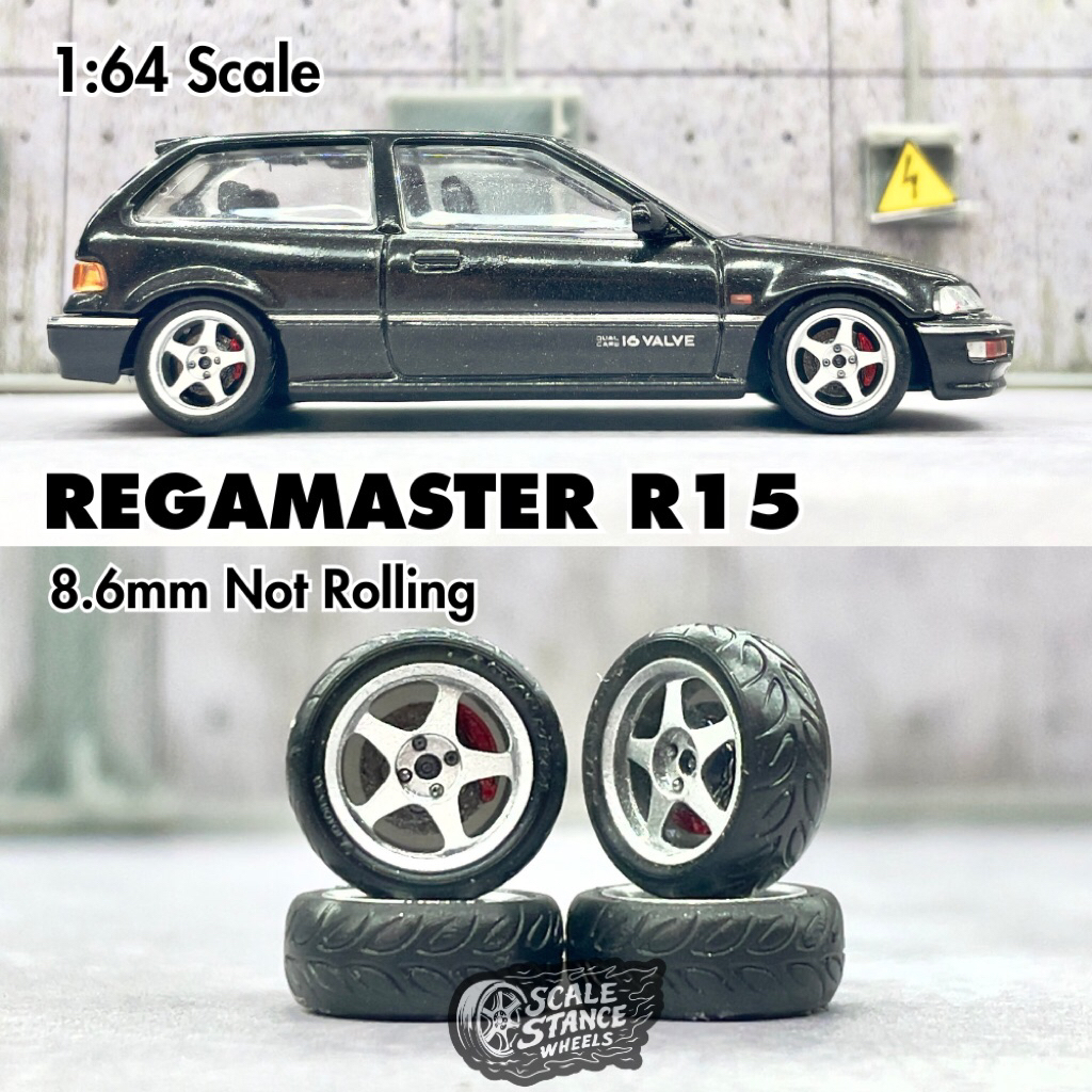 Velg Diecast Regamaster R15 8,6mm Skala 1:64 Scale Stance Mini Scale