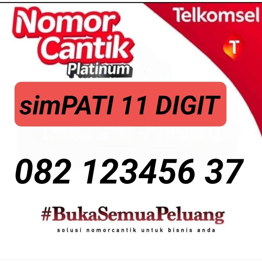 NOMOR CANTIK SIMPATI 11 DIGIT 082 123456 37 NOMOR CANTIK TELKOMSEL