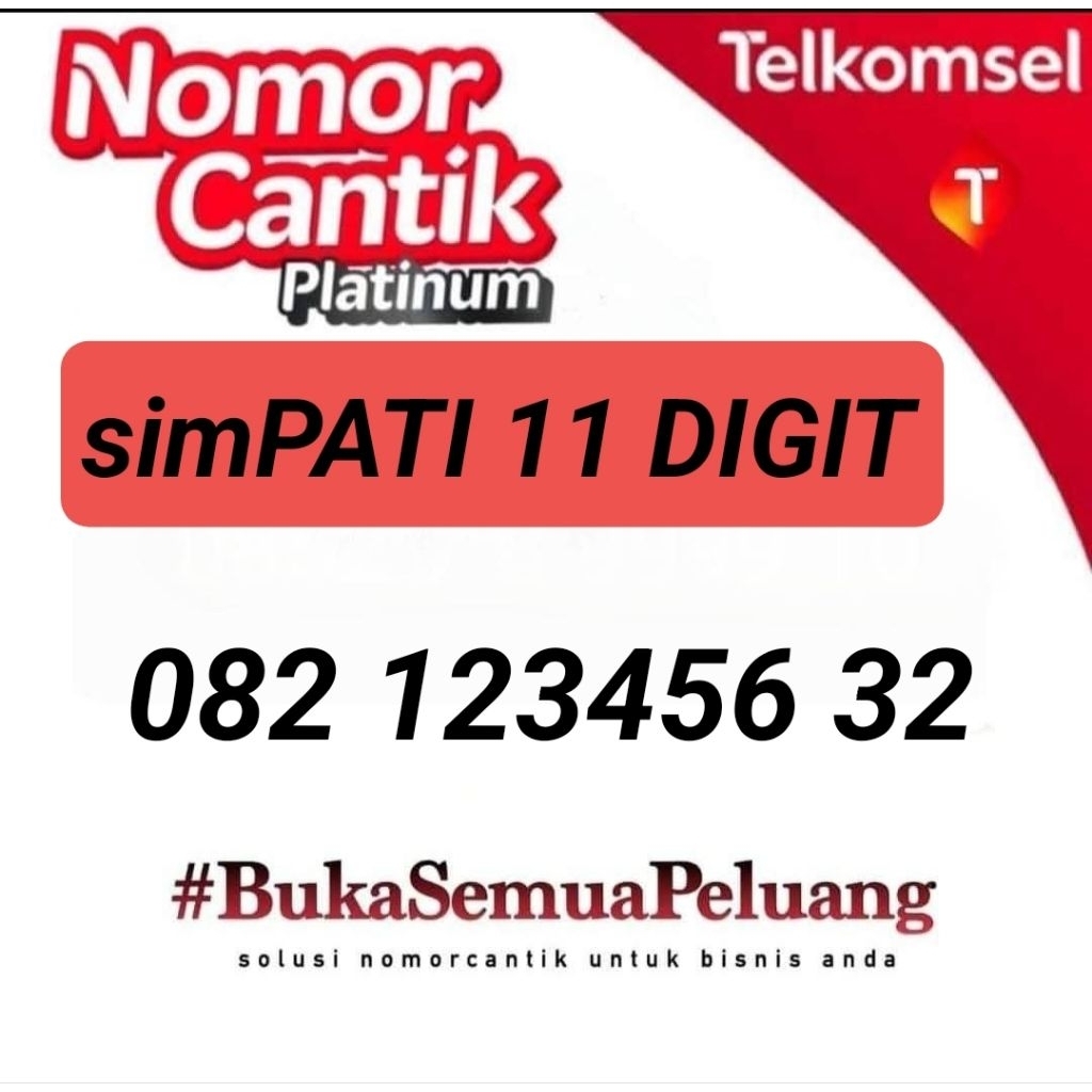 NOMOR CANTIK SIMPATI 11 DIGIT 082 123456 NOMOR CANTIK TELKOMSEL