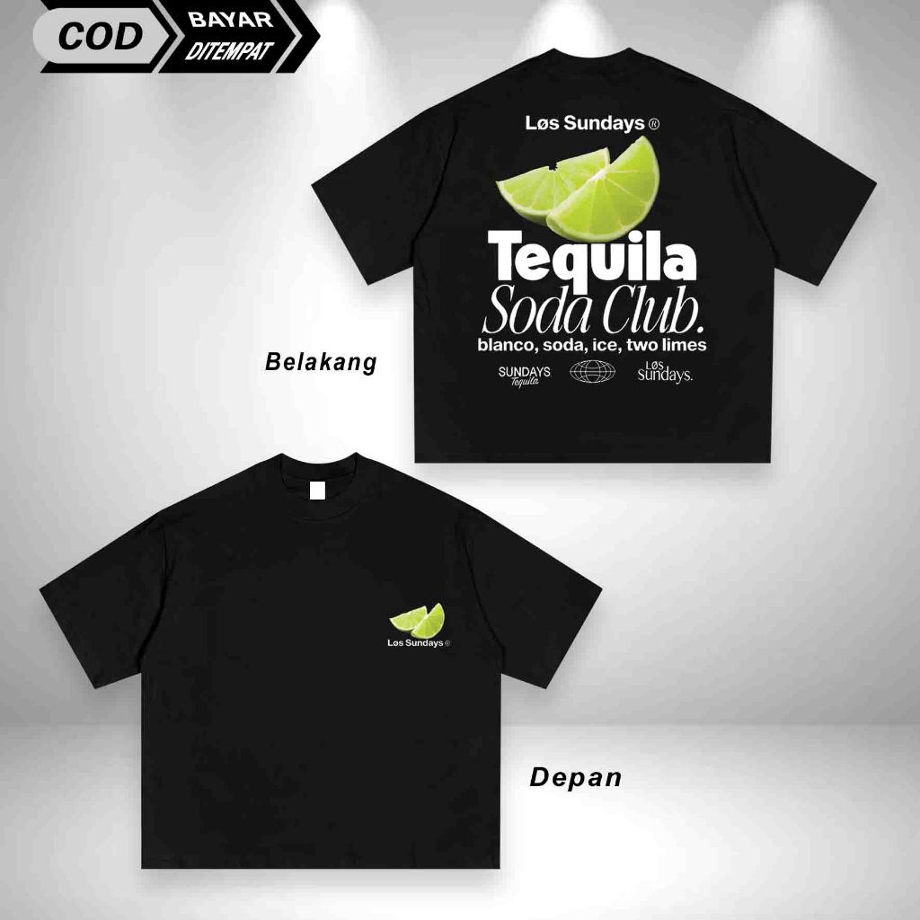 T-SHIRT BOXY/OVERSIZE | SODA CLUB | KAOS SKENA KALCER DEWASA PRIA WANITA | BAHAN 24S