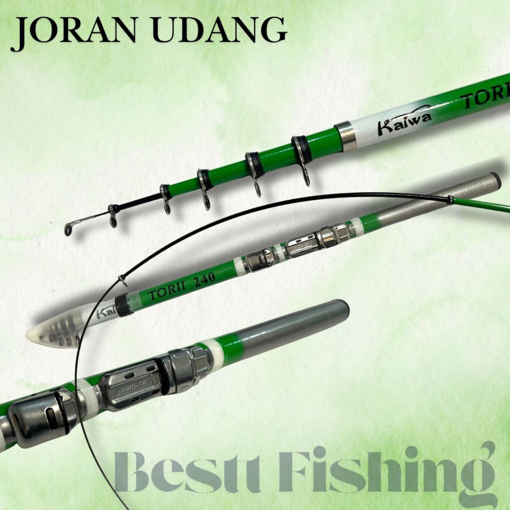 BESTTFISHING Antena Telescopic Pancing Udang Kolong Super Lentur TORII Semi Carbon