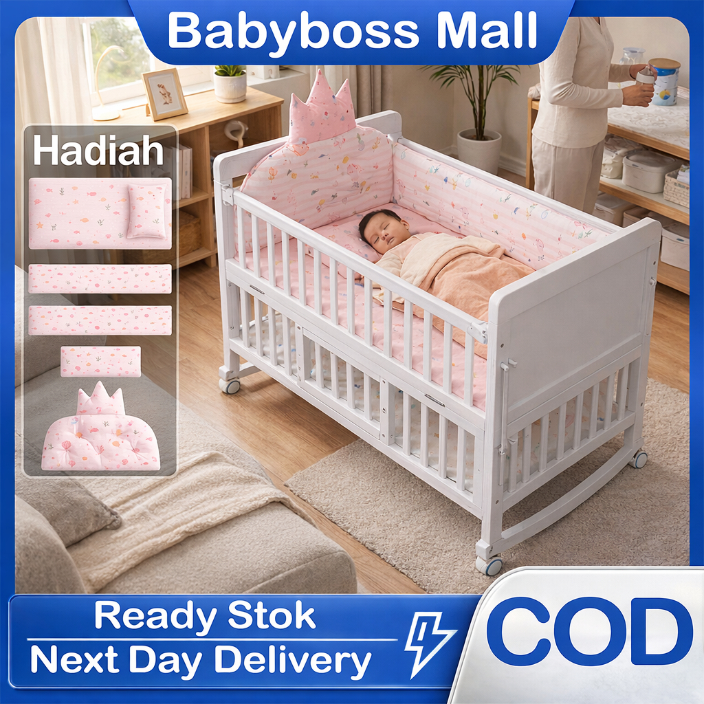 Tanpa Cat Tanpa Formalin Tempat tidur bayi box bayi baby box  Tempat tidur bayi kayu box bayi tempat