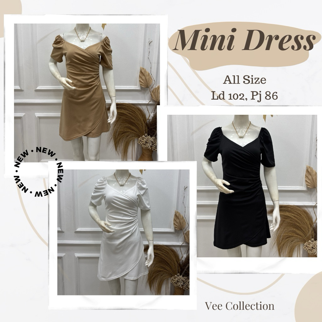 Dress mini Bahan Scuba Premium Sabrina Best Seller