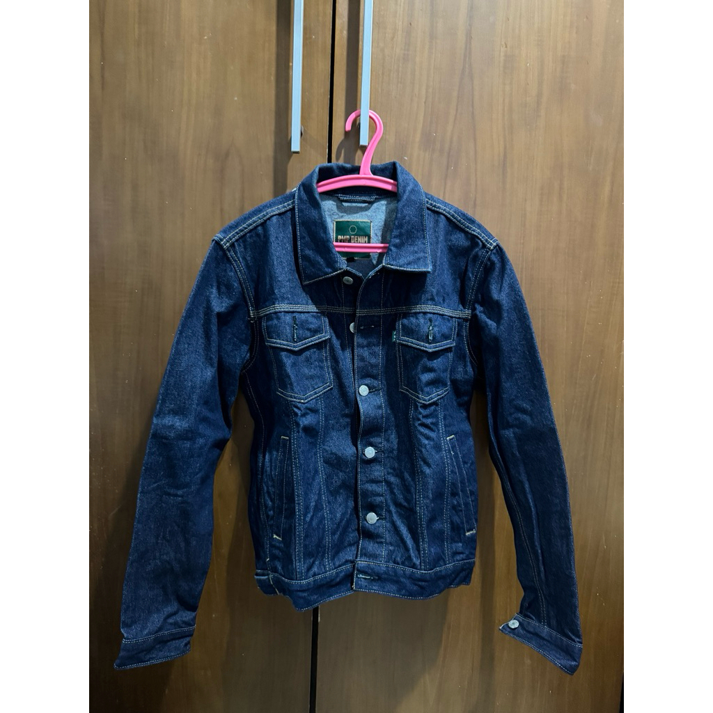 Denim Jacket Preloved Men Size S Pop Meets Pop PMP Denim
