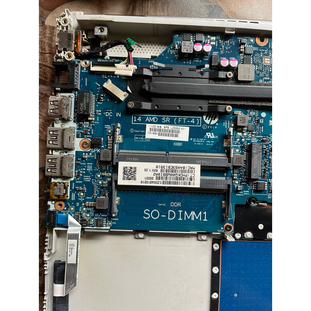 motherboard laptop hp 14s dk hp 14 cm AMD A9-9425