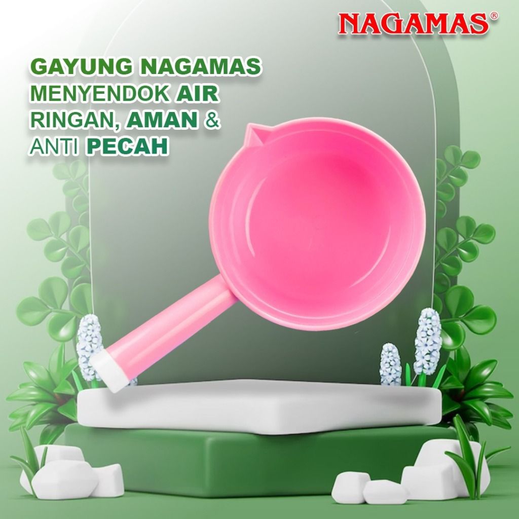 Gayung Bak Mandi Jumbo Orchid Naga Mas - Gayung Mandi Besar - Gayung Bahan Plastik Tebal - Gayung Ma
