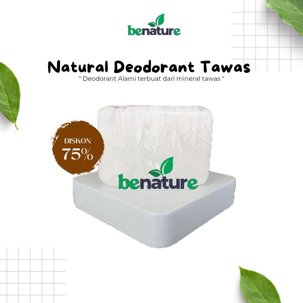 Paket Usaha 100 Pcs Batu Tawas Hijau Deodorant Alami