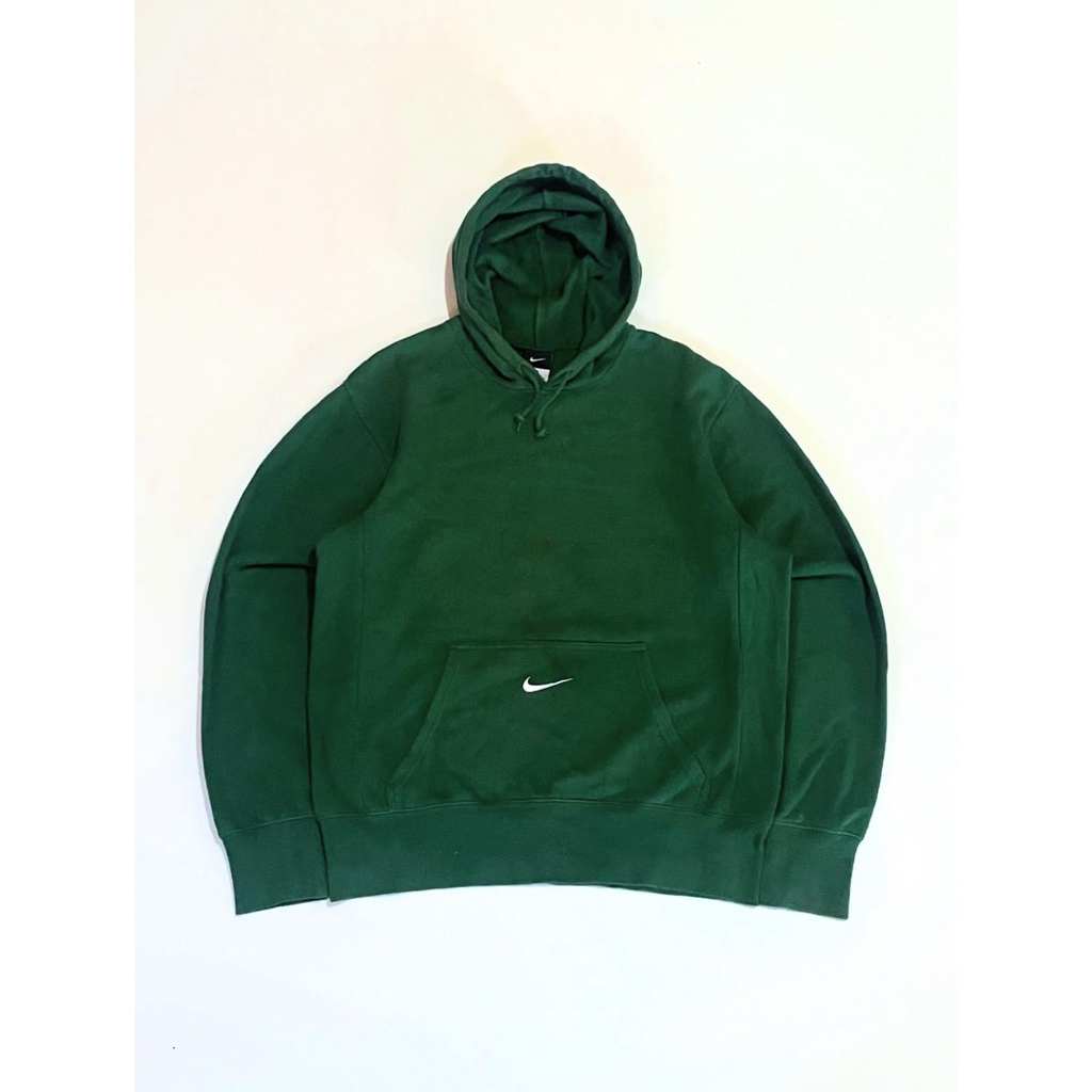 Nike Small Swoosh Center Pocket Hoodie Green