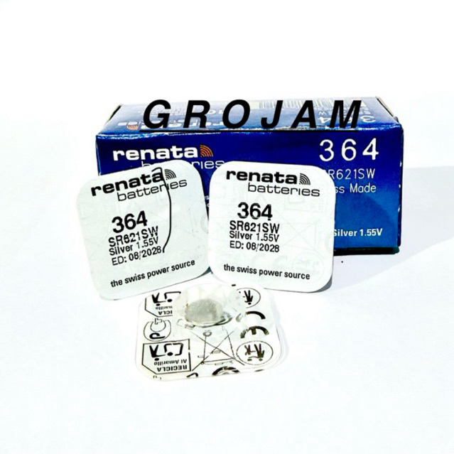 Baterai Jam Tangan Renata 364 Renata 621 Renata SR621 Renata SR621SW Original