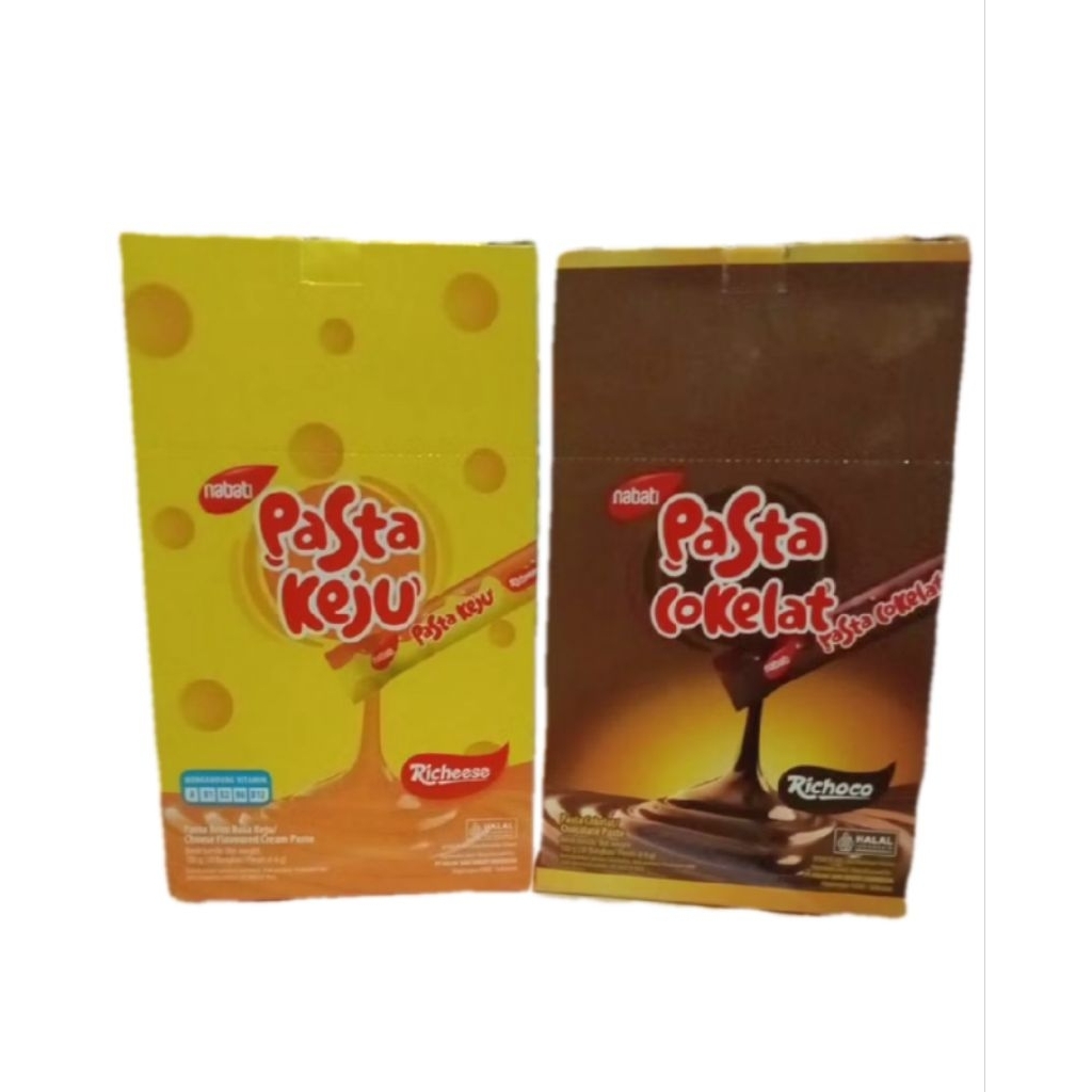 Pasta Keju Coklat Nabati - Keju 1 Box isi 30 Pcs