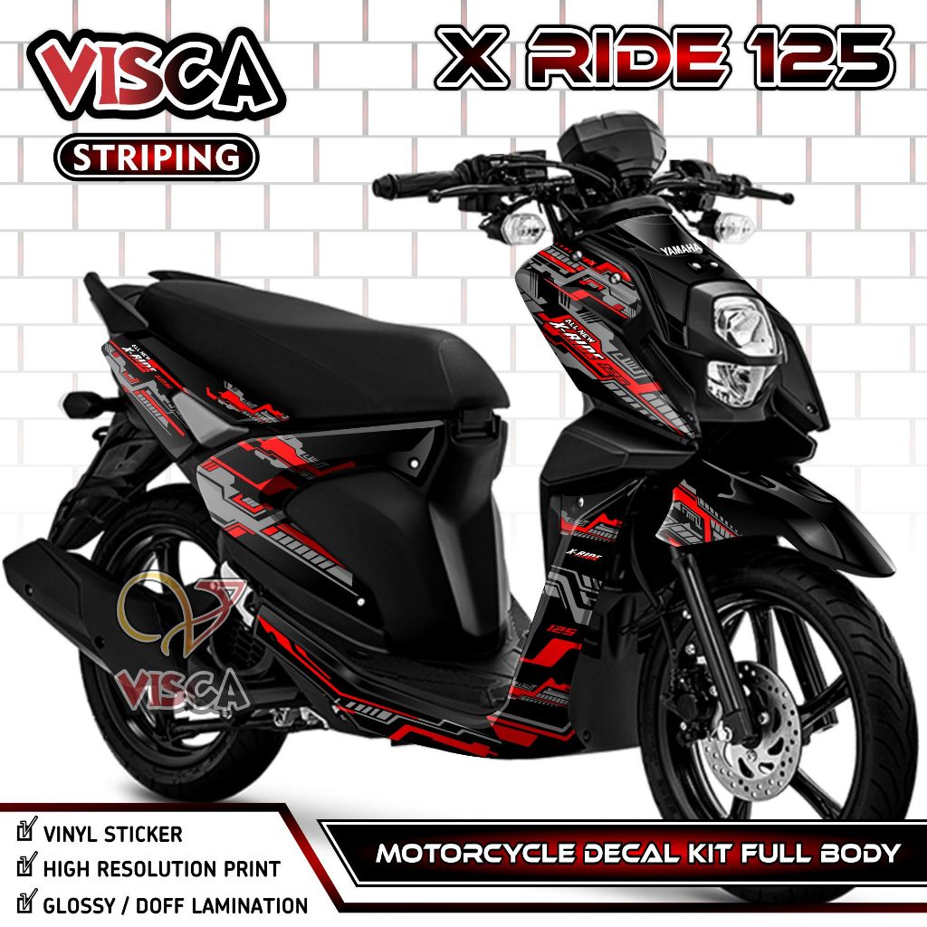 (PROMO SPECIAL) Decal X Ride 125 - Stiker X Ride 125 - Dekal X Ride 125 Full Body - Striping X Ride 