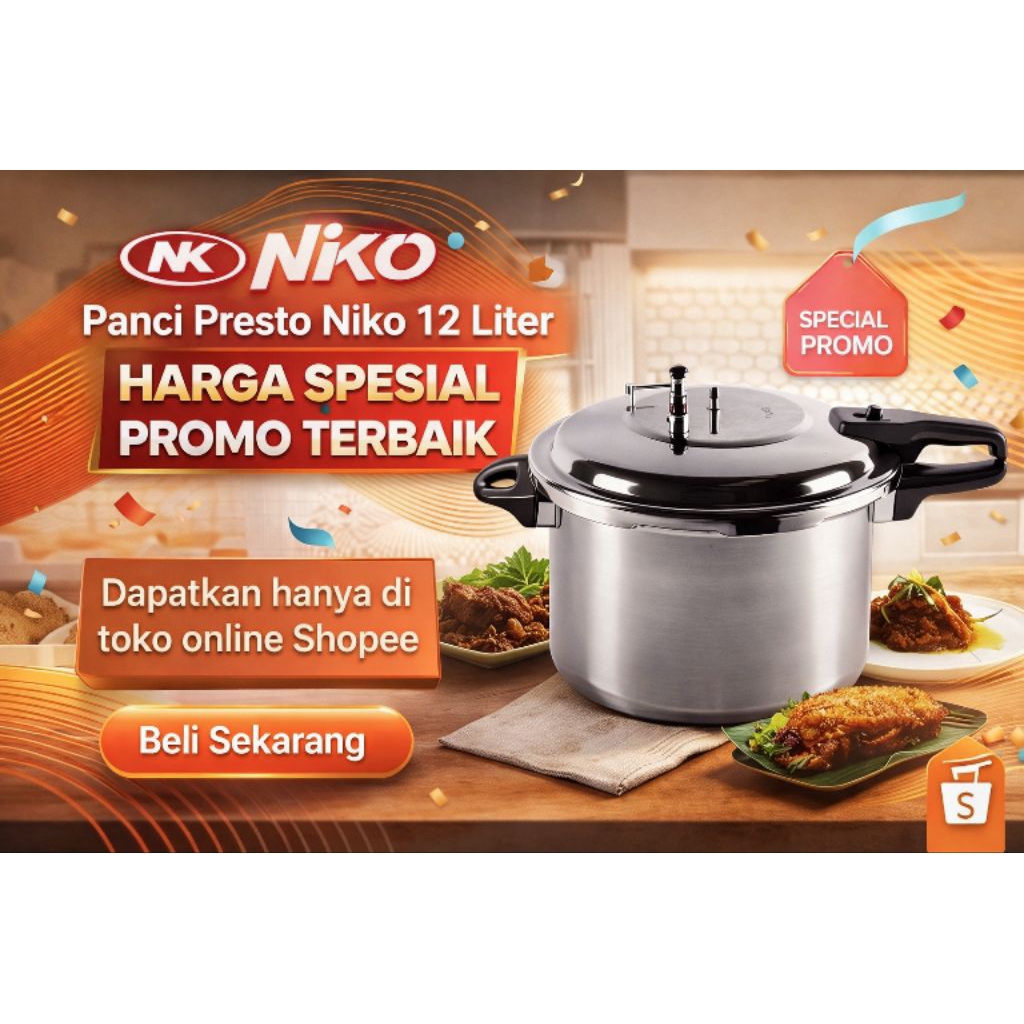 panci presto Niko ukuran 12liter
