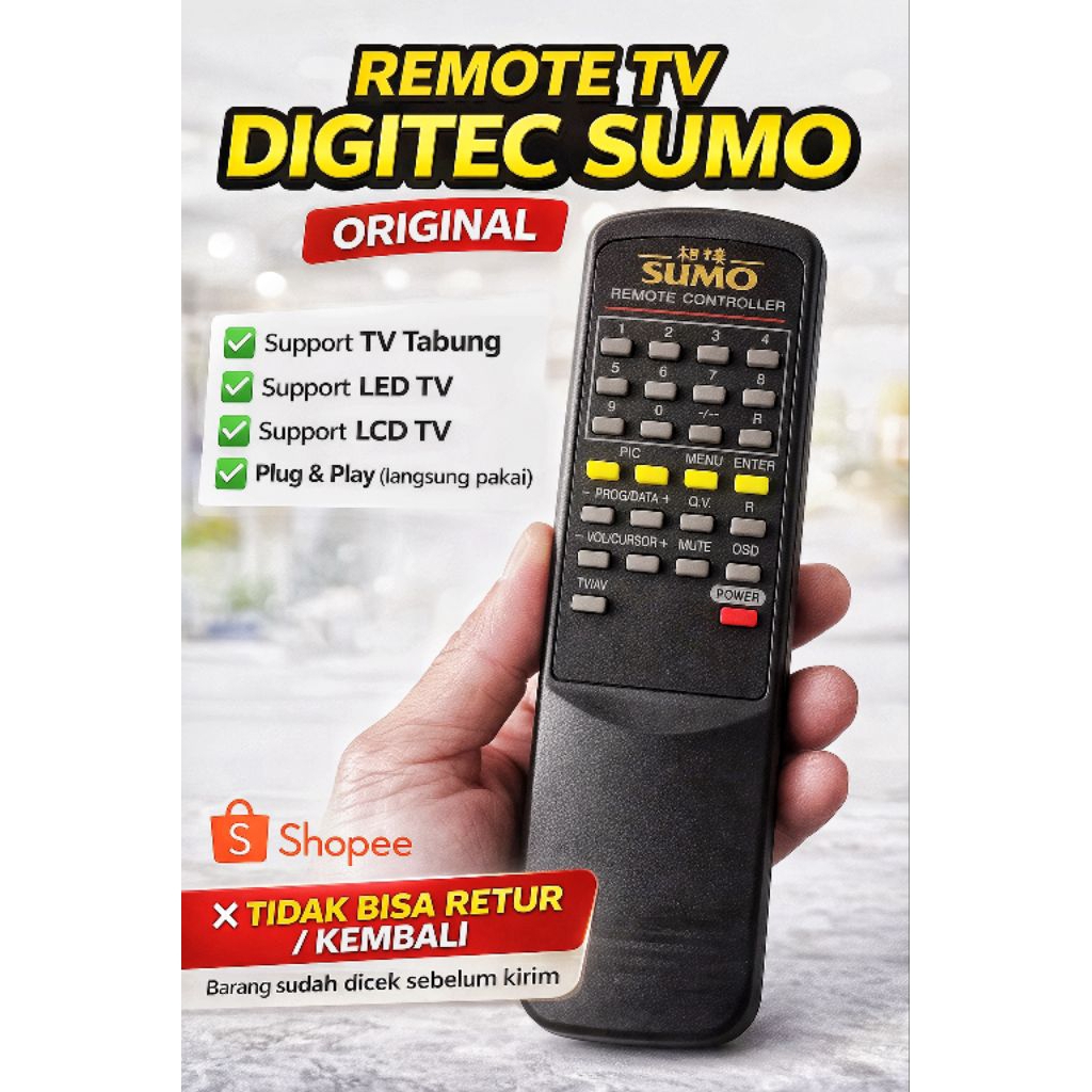 remote tv digitec Sumo