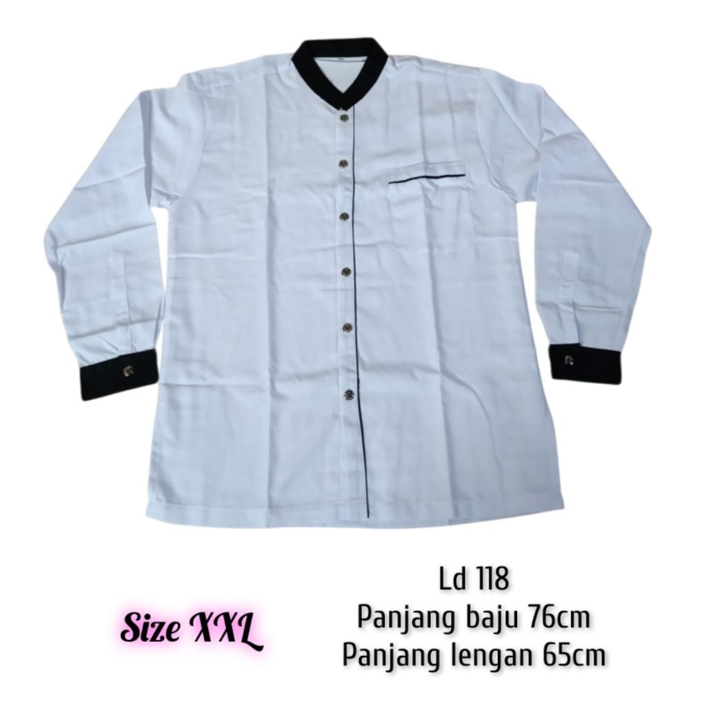 Hem Semi Safari Pria Lengan Pendek/Panjang