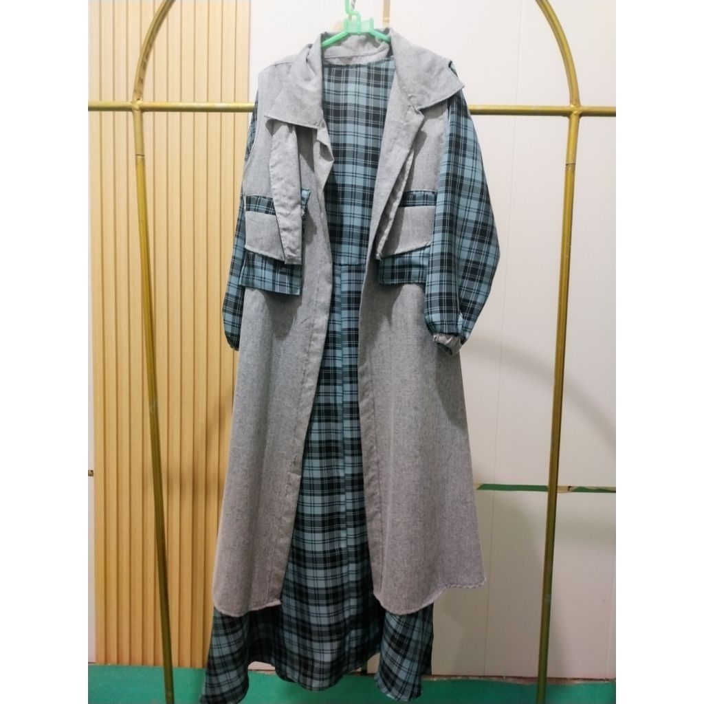 Gamis kotak2 set Outer