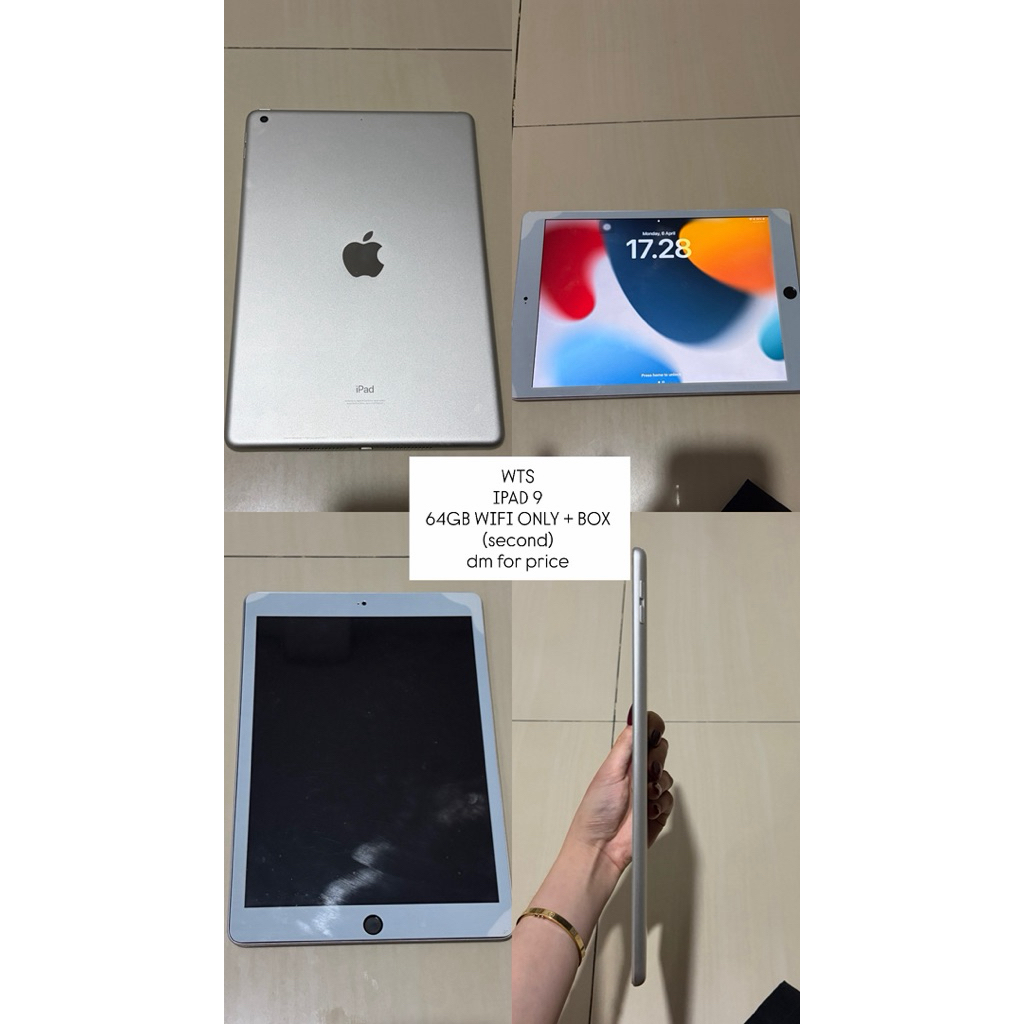 IPAD 9 (SECOND) 64 GB WIFI ONLY FIRST HAND