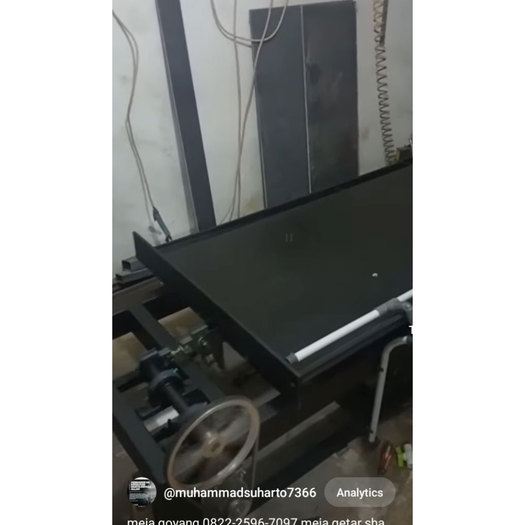 meja getar meja goyang shackertable gold