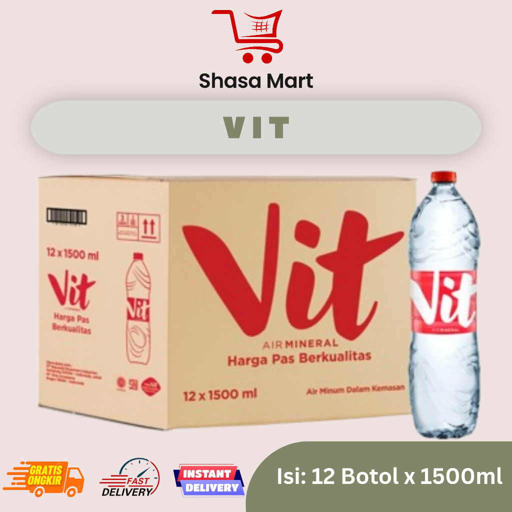 Vit Air Mineral 1500ml 1 Dus / 12 Botol