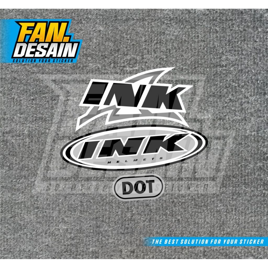 STIKER HELM INK STICKER INK HELM INK CENTRO HELMET INK