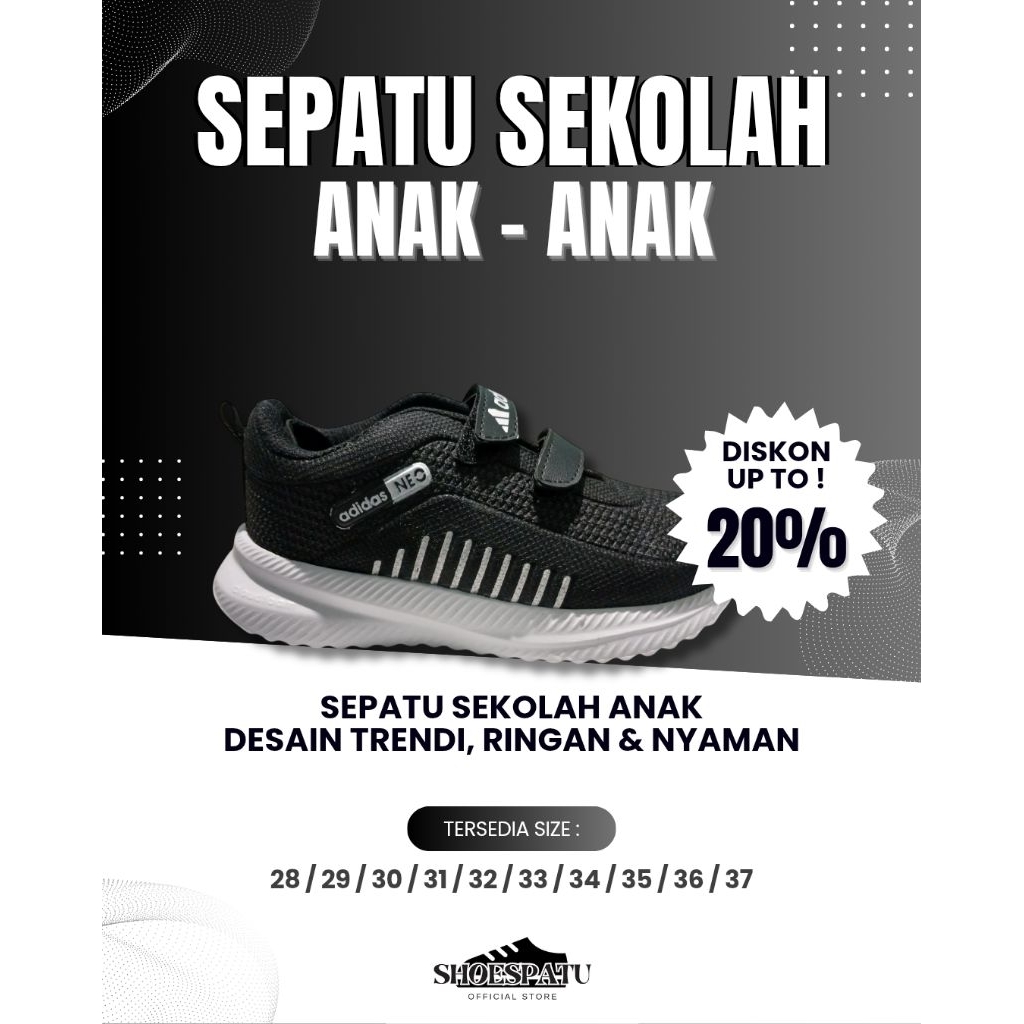 SEPATU SEKOLAH/SEPATU SEKOLAH ANAK/SEPATU SEKOLAH ANAK SD TK SMP/SEPATU ANAK LAKI-LAKI/SEPATU ANAK P