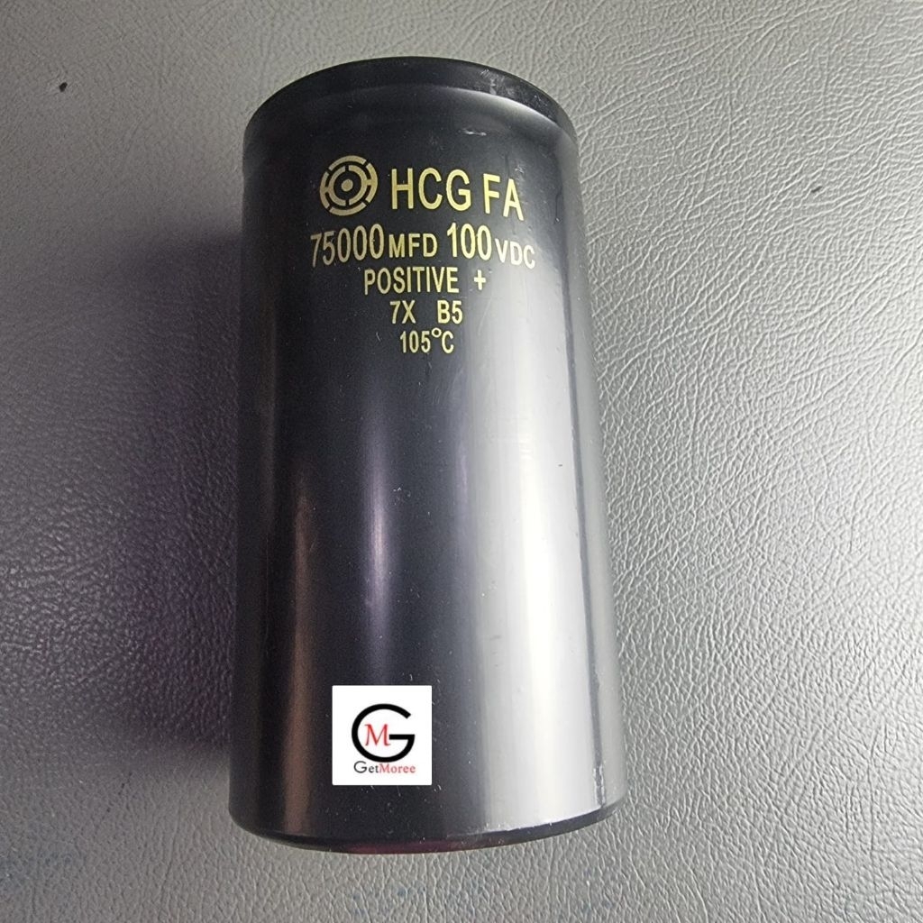 Elko 75000uf 100v HCG Elco 75000 uf 100volt 100 Volt Kapasitor
