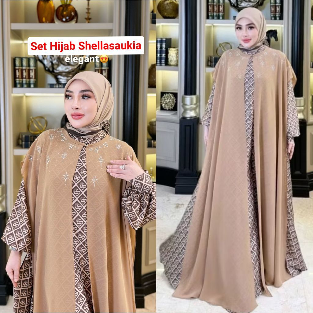 SHELLASAUKIA OFFICIAL ORIGINAL SET HIJAB SHELLASAUKIA TERBARU DI JAMIN ORIGINAL 100%