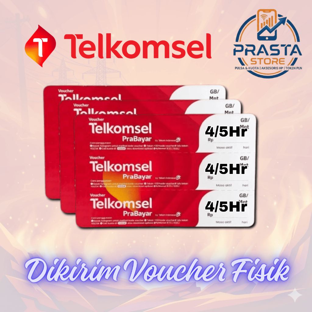 Voucher Fisik Telkomsel 4 GB 5 hari (JATENG)