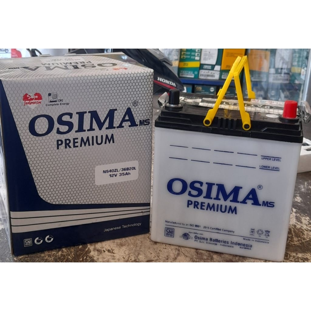 Aki Mobil Merk OSIMA/OSAKA Basah NS40ZL (35 Ah) Mobil Calya Sigra Brio Mobilio WagonR Xpander
